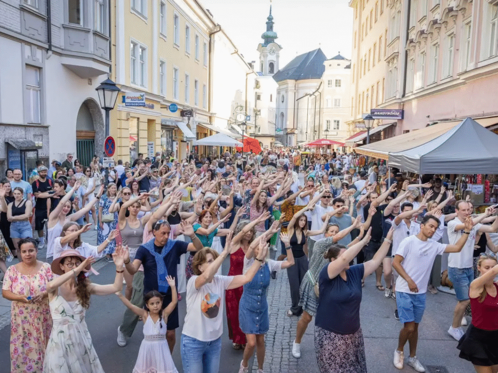 Mensch tanzen gemeinsam